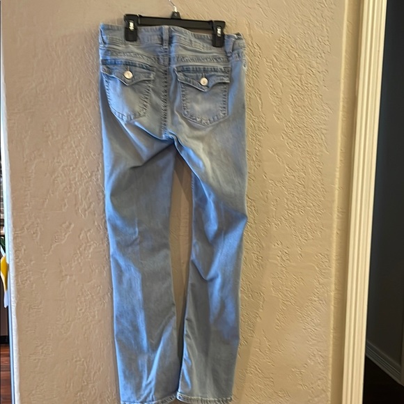 Light Blue Distressed Women Jeans - Picture 3 of 9